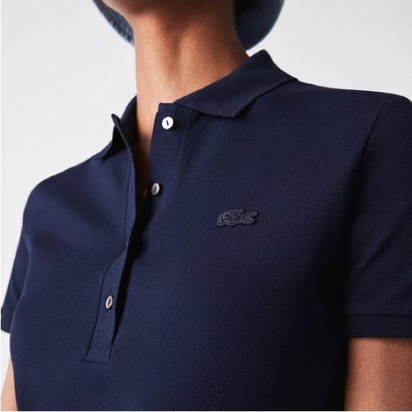 Lacoste Blue Dress with Monochrome Blue Alligator - Picture 3 of 4
